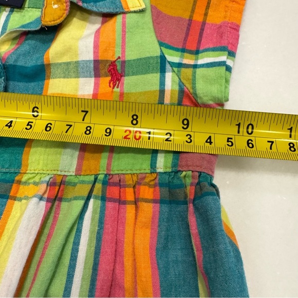 Ralph Lauren LOT OF 2 Baby Girls Dresses 1-pink & 1-multi Color Plaid Size 12 Mo - Picture 11 of 16